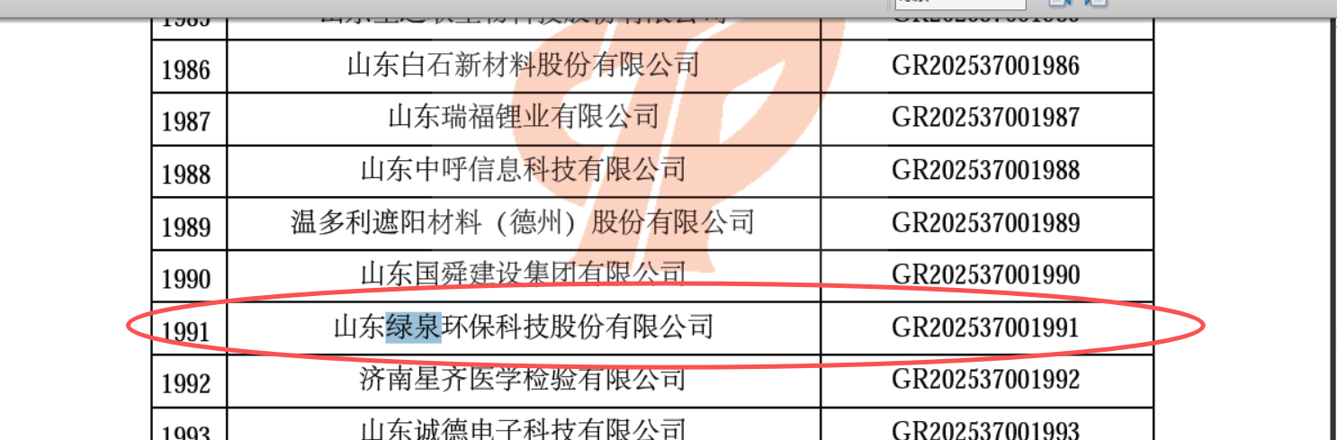 高企编号
